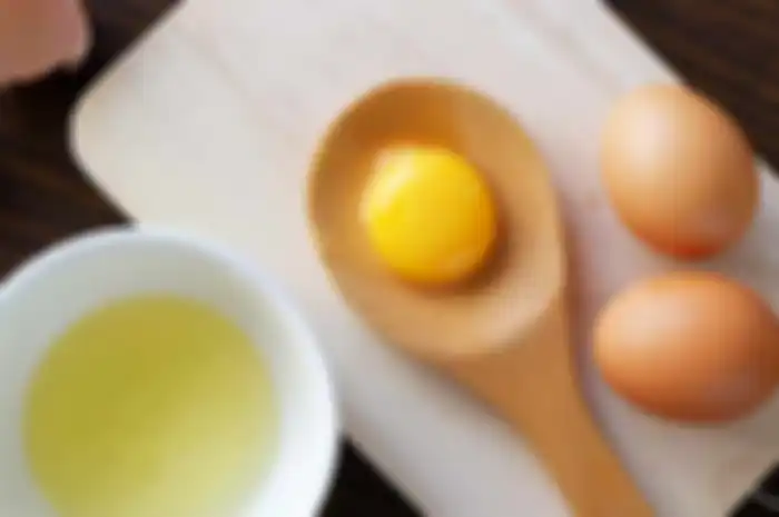 Putih telur untuk pore pack alami