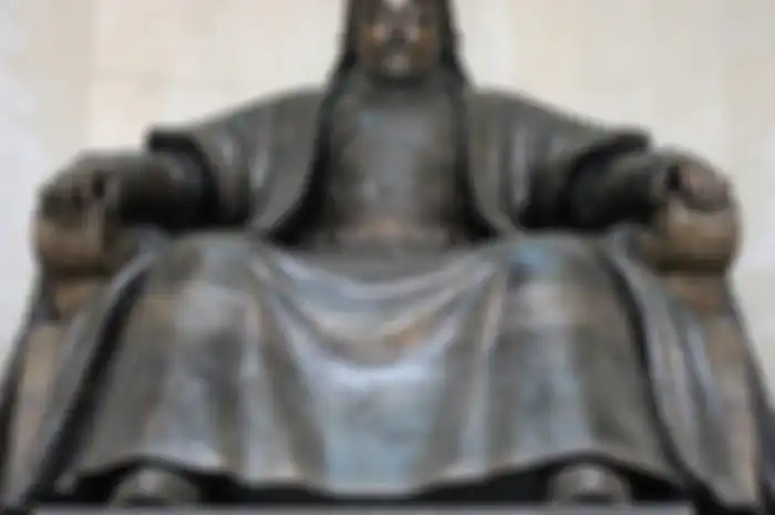 Patung Genghis Khan.