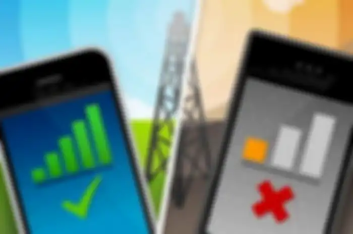 Ilustrasi sinyal smartphone