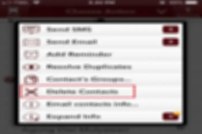 Pilih opsi Delete Contacts