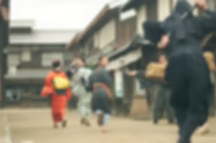 (Ilustrasi) Ninja di suatu kota di Jepang