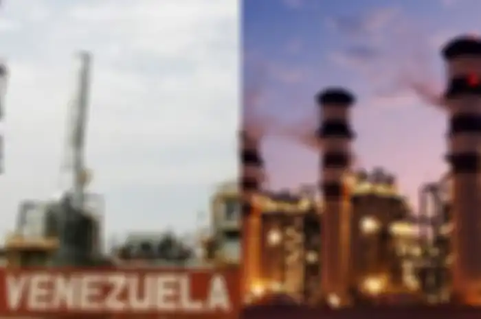 Minyak Venezuela (kiri) dan minyak Kuwait (kanan).