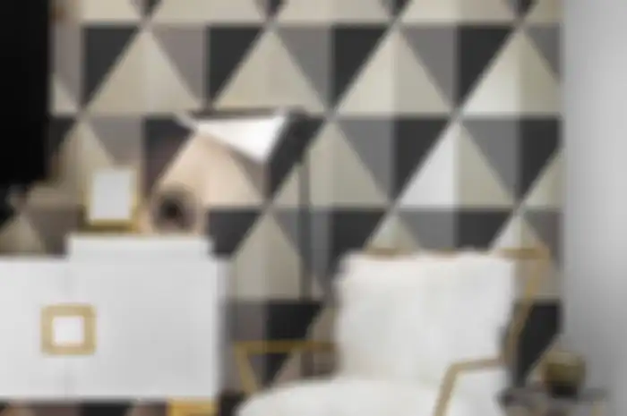 3 cara dekorasi dinding aksen geometris.