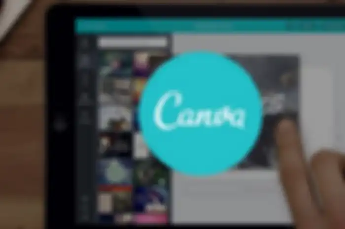 Ilustrasi cara buat teks iklan di aplikasi Canva via HP Android dan iOS dengan fitur 