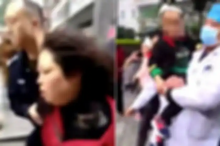Seorang wanita dengan pisau dapur dilaporkan menyerang anak-anak di gerbang Taman Kanak-Kanak kota Chongqing, China barat daya, Jumat (26 /10/2018).