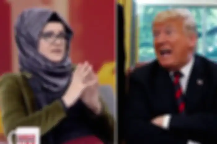 Hatice Cengiz dan Presiden Trump