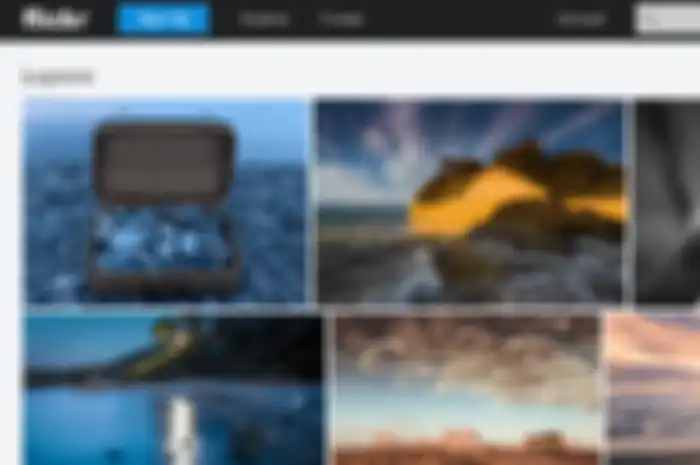 Layanan penyimpanan foto dan video online Flickr.