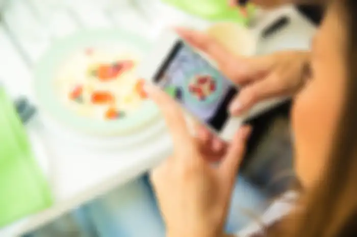 Ilustrasi foto makanan sebelum makan