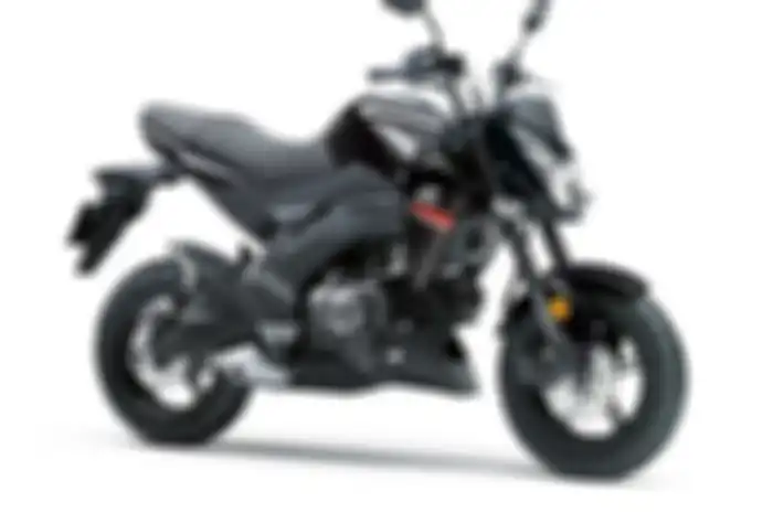 Warna hitam Kawasaki Z125 Jepang