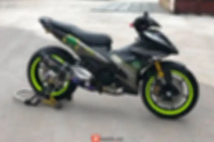 Yamaha MX King pakai kaki Kawasaki Z1000