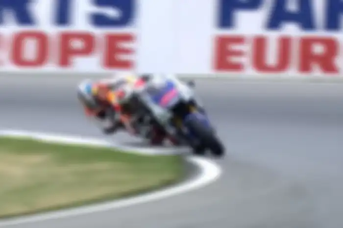 Dani Pedrosa dan Jorge Lorenzo di balap MotoGP Brno, Republik Ceko.