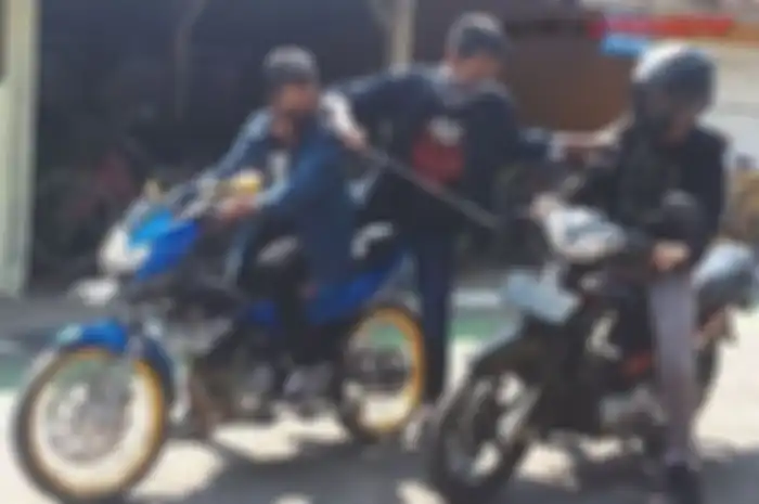 Ilustrasi begal motor.