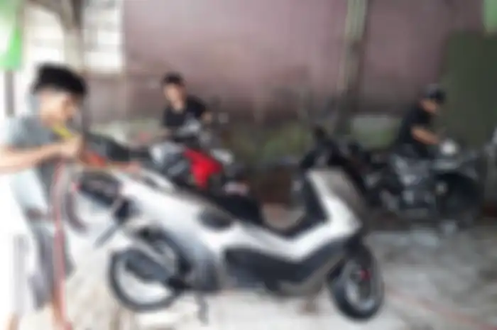 Ilustrasi tempat cuci motor