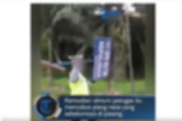 Video Oknum Polisi Marah Bawa Pergi Plang Razia