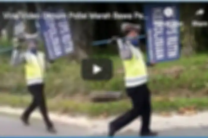 Video Oknum Polisi Marah Bawa Pergi Plang Razia, Cuma Berdua dan Tak Bisa Tunjukan Surat Tugas