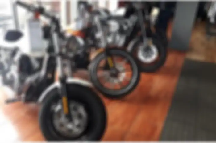 Ilustrasi Motor Harley- Davidson di diler Anak Elang