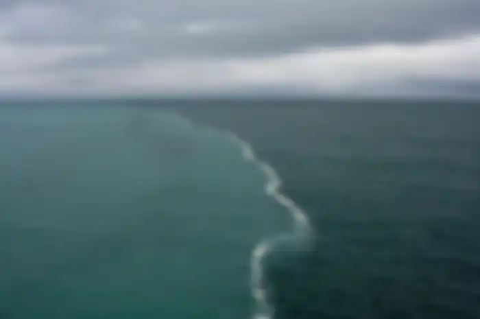 Air laut di Teluk Alaska.