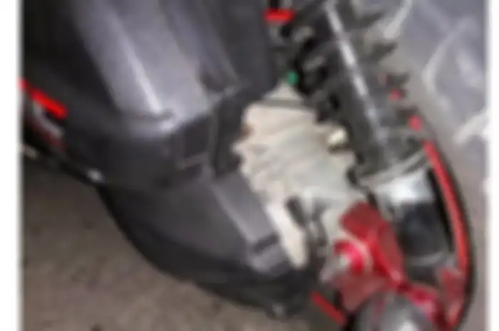 Crankcase XMAX patah karena aksesoris pemundur sok