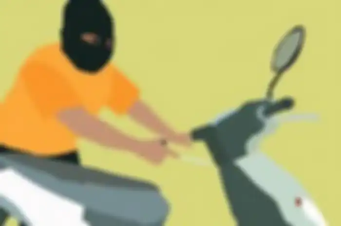 ilustrasi pencurian motor
