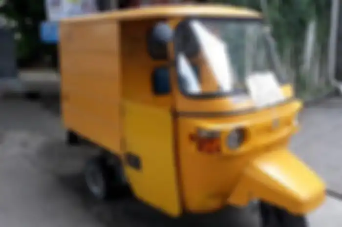 Bajaj milik Zaenal di Jalan Pangeran Antasari pada Sabtu (16/2/2019).  