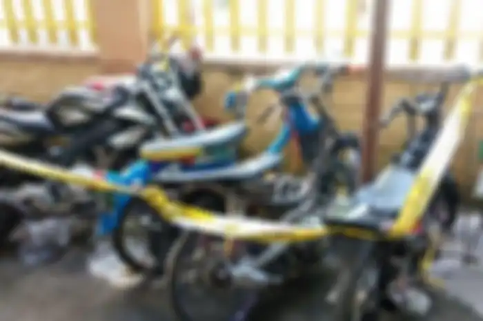 Motor sitaan sidak balap liar di Sragen Minggu 17 Februari 2019&nbsp; 