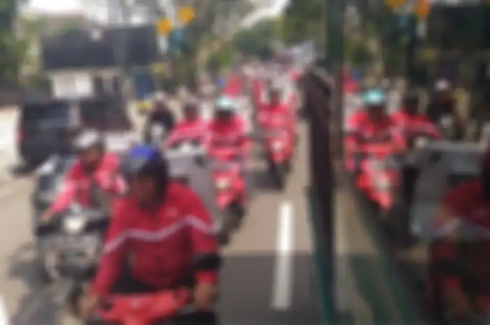 1.000 motor rayakan hari Dilan di Bandung, Jawa Barat