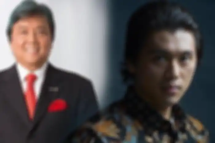 Rosano Barack dan anaknya yang kini jadi suami Syahrini, Reino Barack.