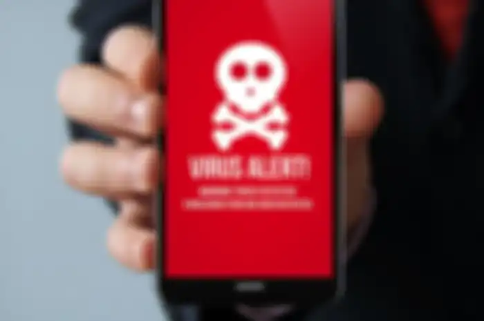 Ilustrasi virus Android