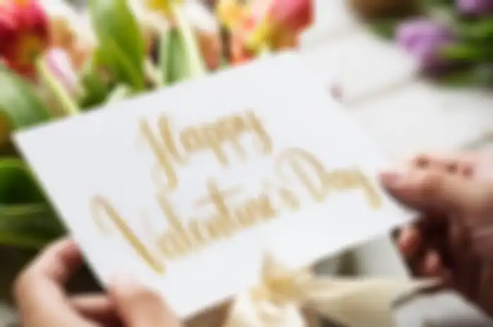Ilustasi kartu Ucapan hari Valentine Day