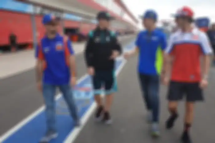 Empat pembalap debutan atau rookie MotoGP 2019, dari kiri; Miguel Oliveira, Fabio Quartararo, Joan Mir dan Francesco Bagnaia