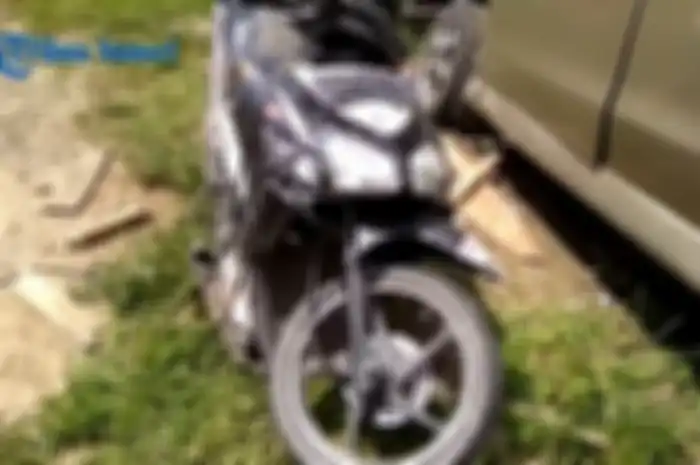 Kondisi sasis motor parah karena terseret sekitar 30 motor