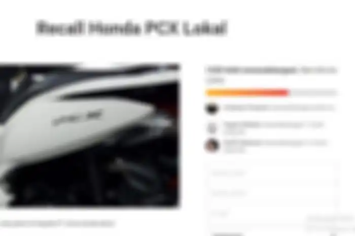 Recall Honda PCX sudah tembus 1.500-an orang