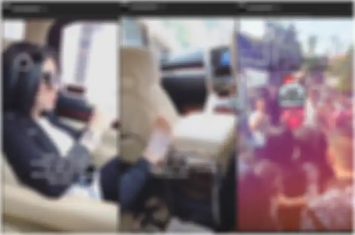 Tangkapan Instastory Syahrini saat beragkat ke TPS 