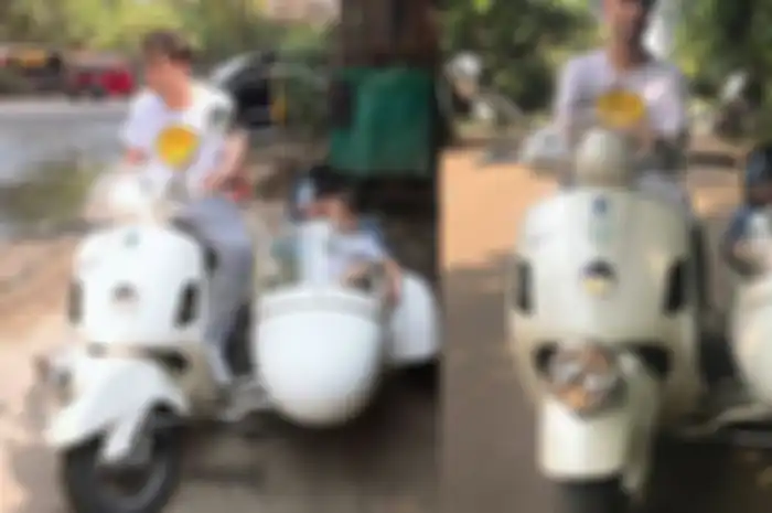 Raffi Ahmad punya Vespa GTV dengan sespan