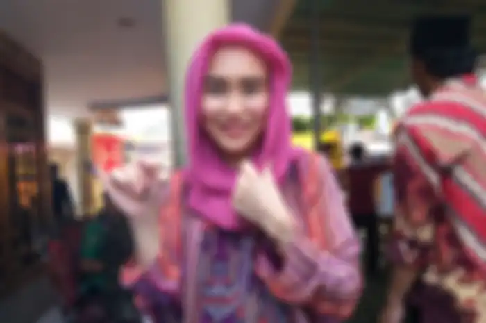 Ayu Ting Ting saat ditemui Grid.ID di kawasan Depok, Jawa Barat, Rabu (17/4/2019).