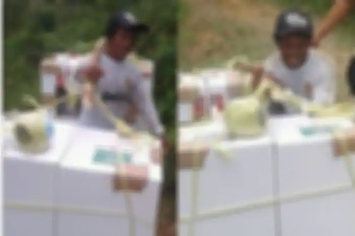 Seorang bapak di Purwakarta viral karena rela memikul kotak suara menyurusi tengah hutan demi sukseskan Pemilu 2019. 