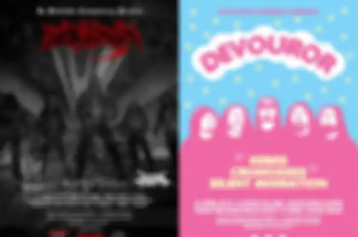 Konser black metal dengan poster yang unyu