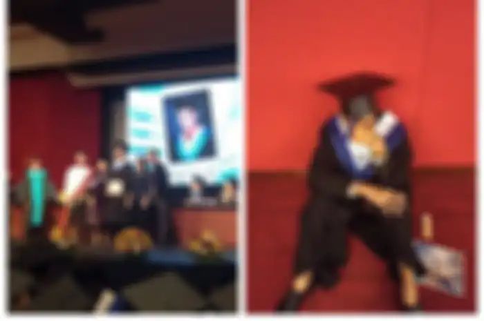 Jeric R. Rivas yang menangis saat wisuda karena kedua orang tuanya tak hadir