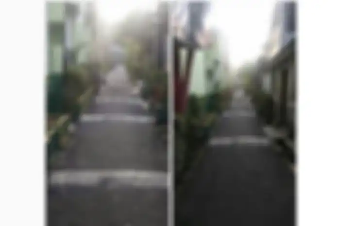 Jalan di gang penuh polisi tidur
