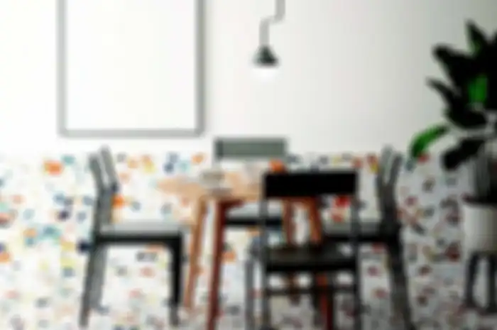 DecoFloor bisa untuk lantai, dinding ,bahkan meja atau pot bunga. 