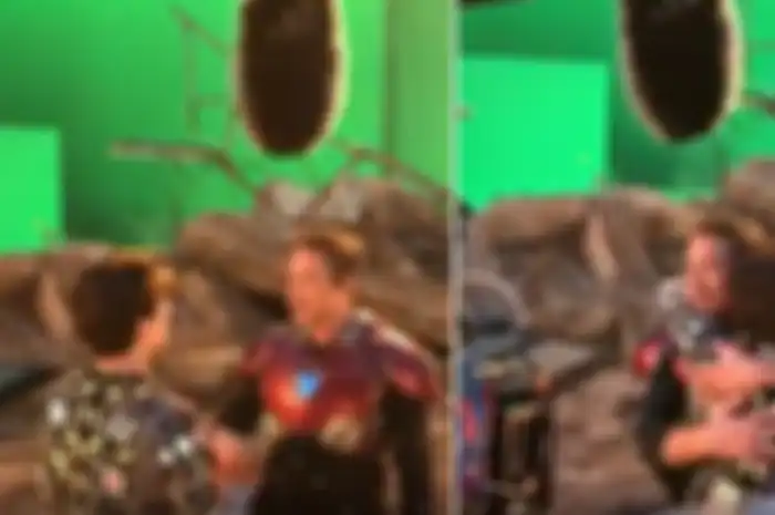 Adegan pertemuan Peter Parker dan Tony Stark di Avengers: Endgame tanpa efek visual