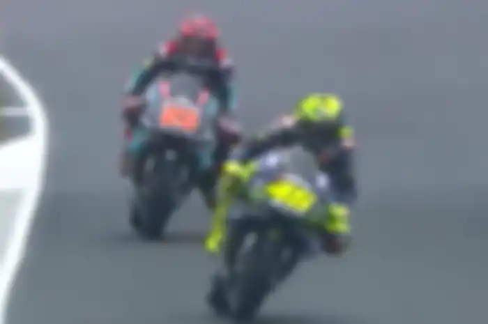 Fabio Quartararo dan Valentino Rossi di FP3 MotoGP Prancis 2019