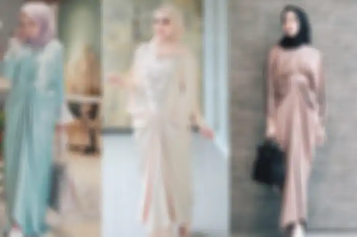 Kaftan satin buat lebaran