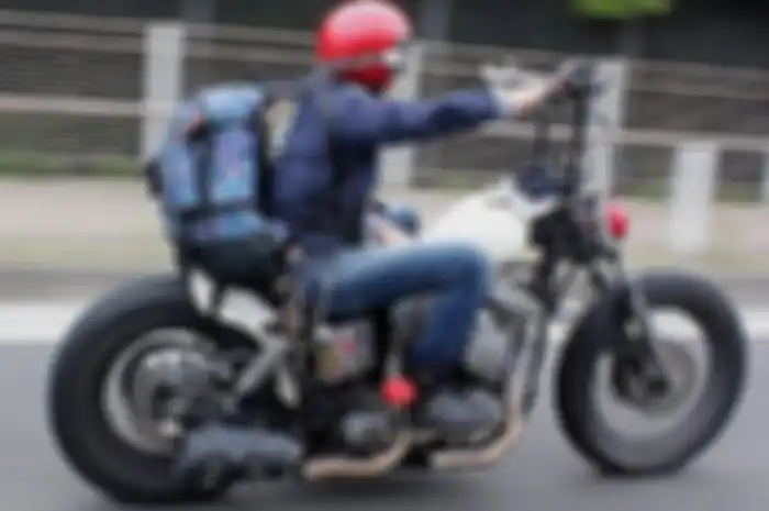 Ilustrasi mudik naik motor modifikasi.