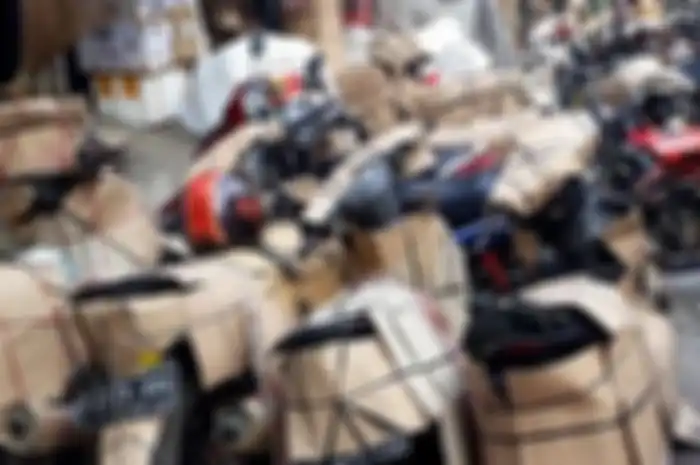 Motor siap dikirim ke kampung halaman.