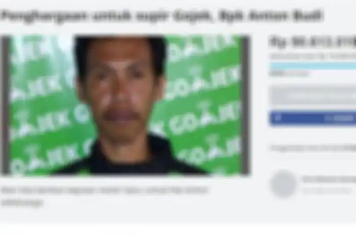 Anton Budi, sopir Gojek yang kehilangan motornya saat membeli pesanan Go-Food untuk pelanggannya