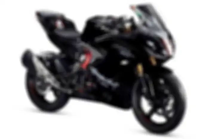 TVS Apache RR310 Phantom Black terlihat garang