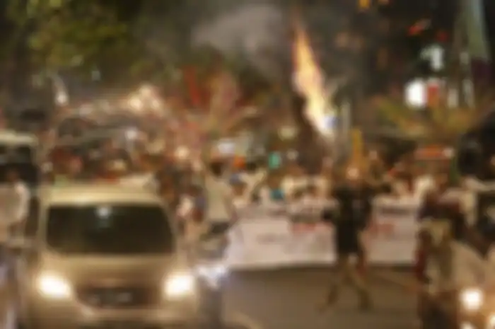 Ilustrasi konvoi malam takbiran