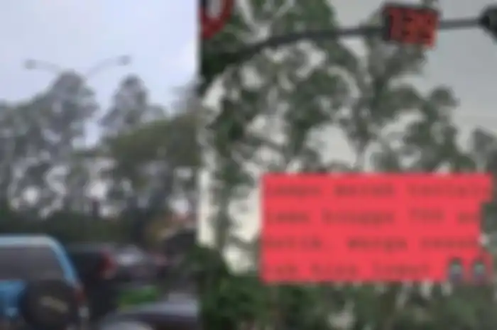 Lampu merah di Cikokol menyala sampai 739 detik.