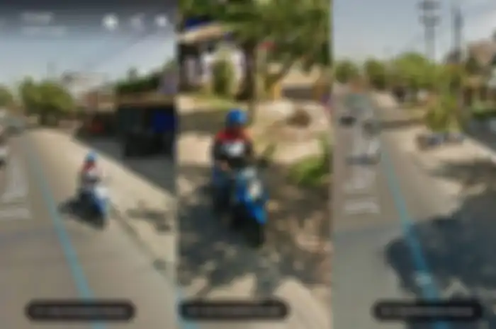 Kecelakaan motor sedang menggunakan HP